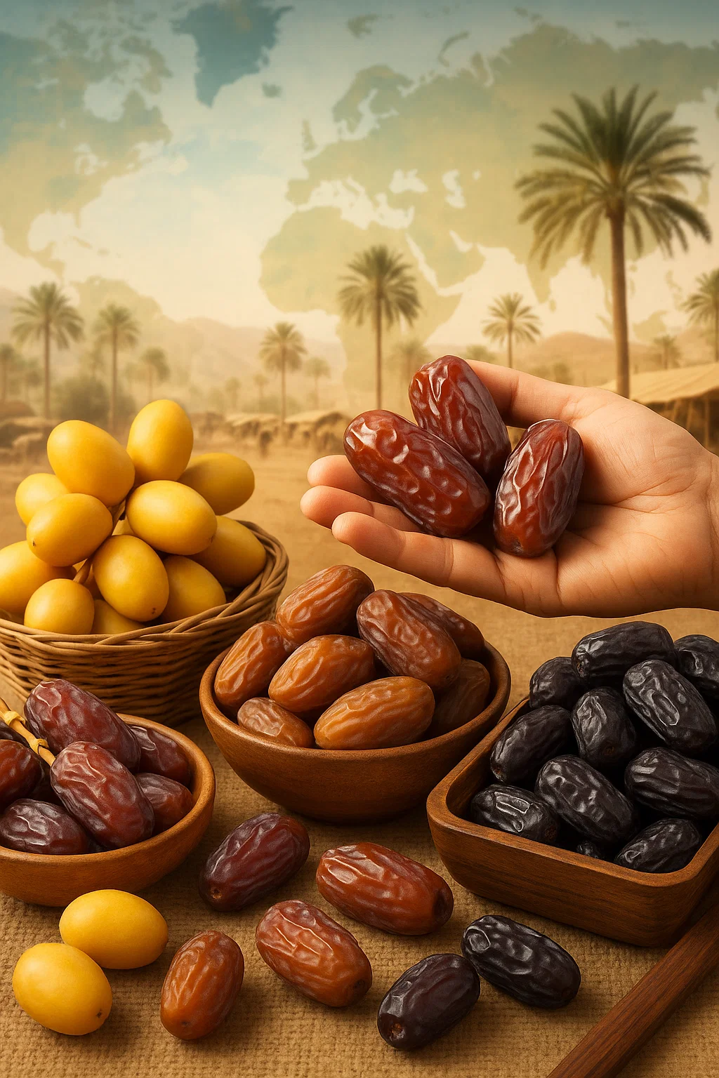 انواع خرما در جهان: تنوع، پرفروشترینها، پرتولیدترینها و گرانترینها
